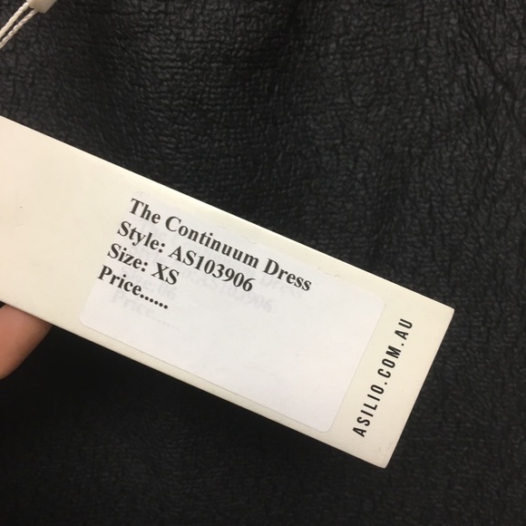 Asilio | The Continuum Dress In Textured Black XS - Picture 5 of 8